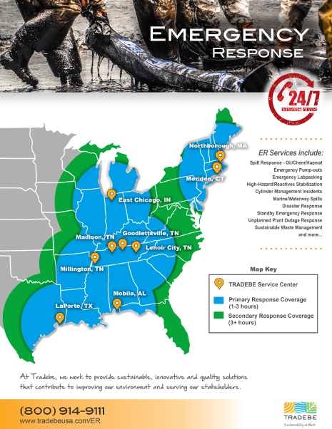 Tradebe ER Response Coverage Map PDF